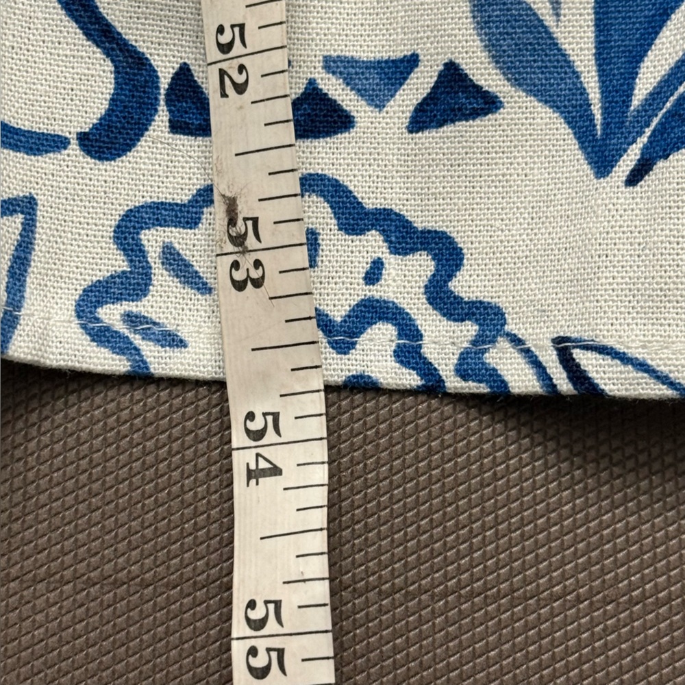 CeCe Linen Blend Tiered Dress Coastal Print Seashells Sun Starfish NWT Small - Picture 10 of 10